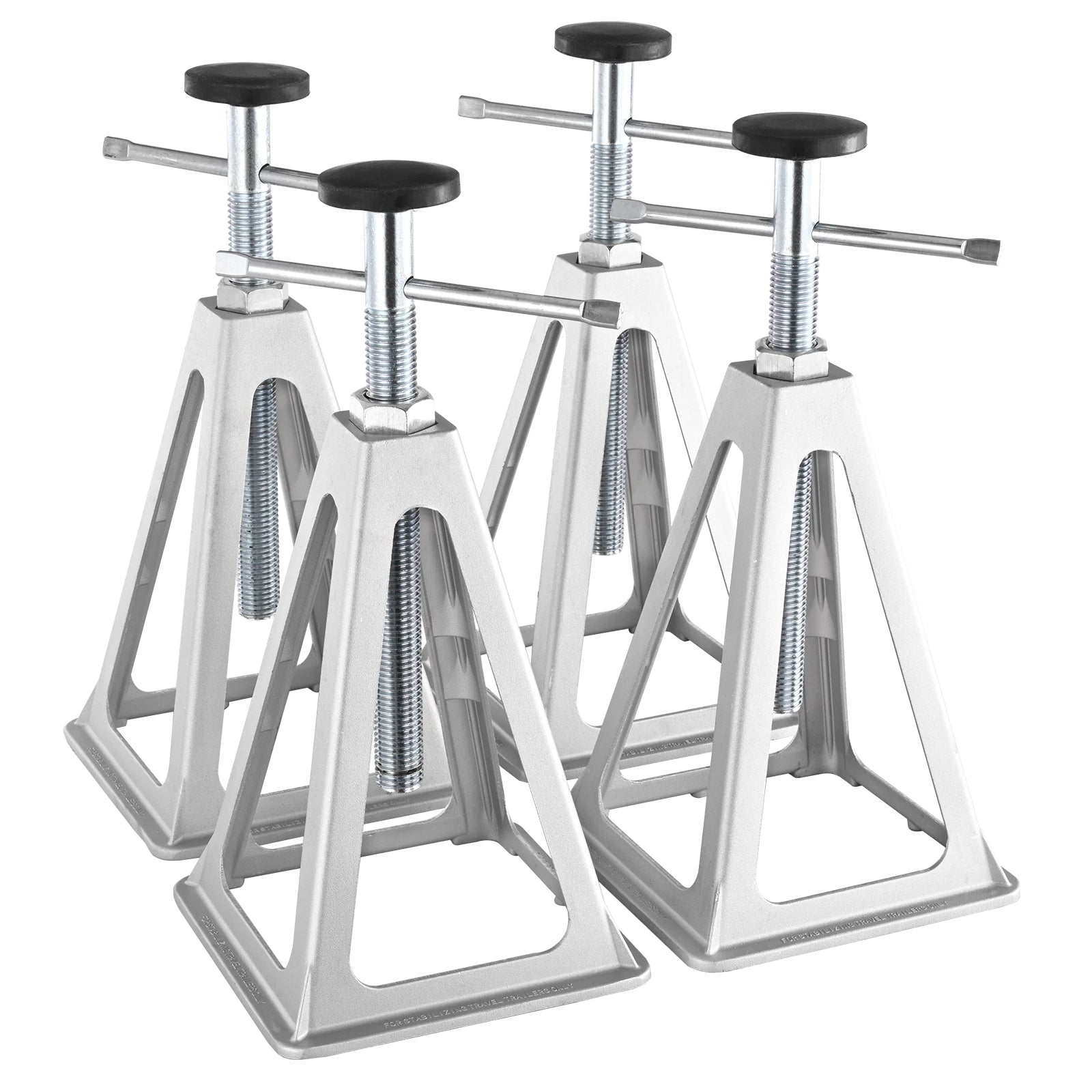 SucceBuy 4er Pack RV-Stabilisierungsfuß 6000 lb Aluminium RV-Nivellierfuß Stack Jacks für Wohnmobil Reiseanhänger Camper Einzel-Schraubenträgerjack