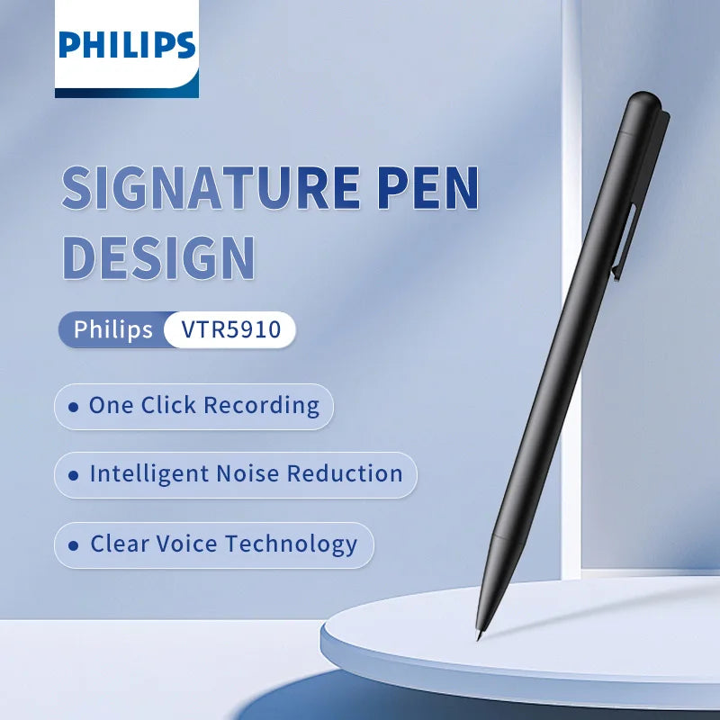 Philips 100% Original Digital Voice Recorder 16GB 64GB Smart Recording Pen Bluetooth VTR5910
Philips 100% Original Digital voiceoptager 16 GB 64 GB Smart optagelsespen Bluetooth VTR5910