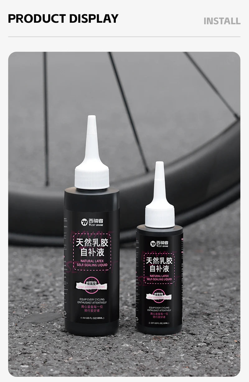 WEST BIKING Latex Tubeless Dækforsegler