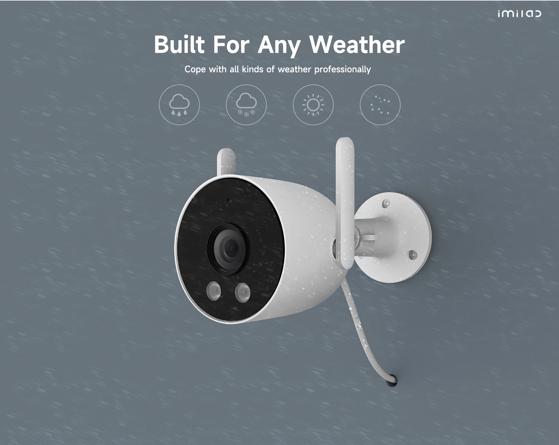 IMILAB EC3 Lite 2K Outdoor WiFi Security Camera with Color Night Vision