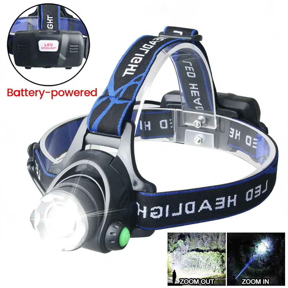 Rechargeable Focus-Adjustable LED Headlamp