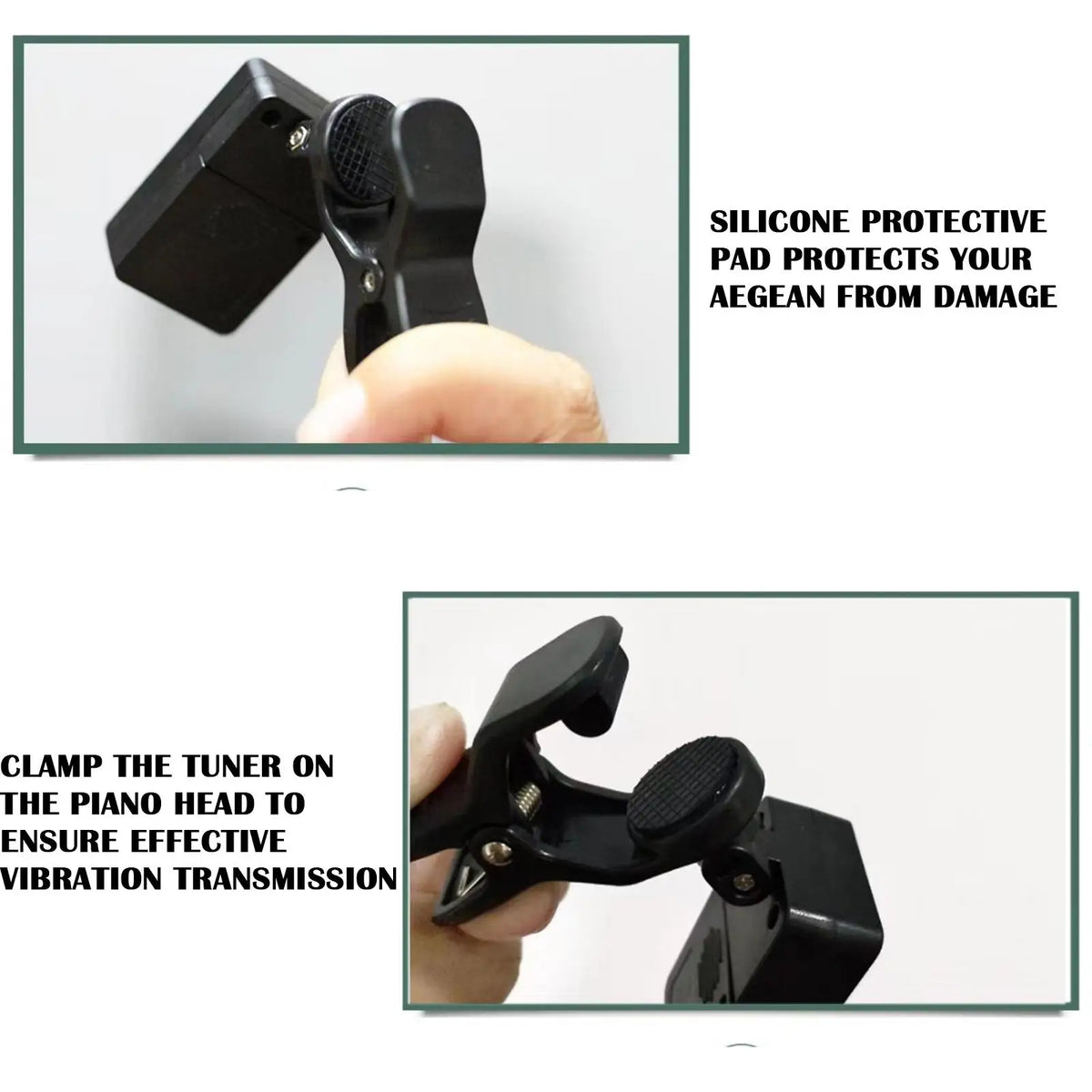 Clip-On Digital Instrument Tuner with LCD