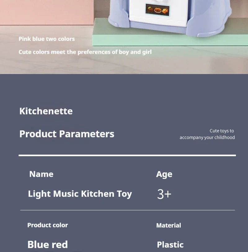 Children's Pretend-Play Kitchen Set