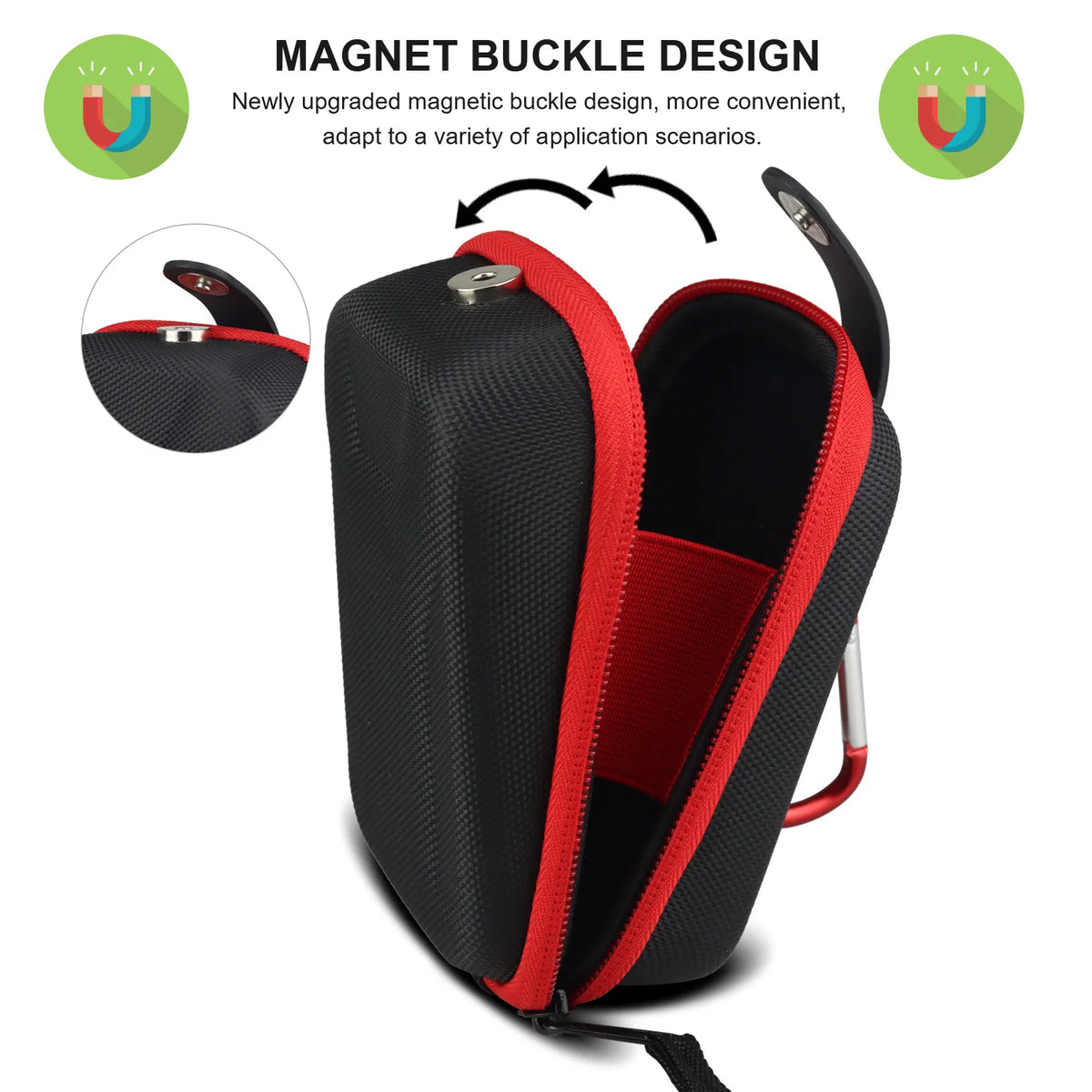 Hard-Shell Golf Rangefinder Case with Carabiner
