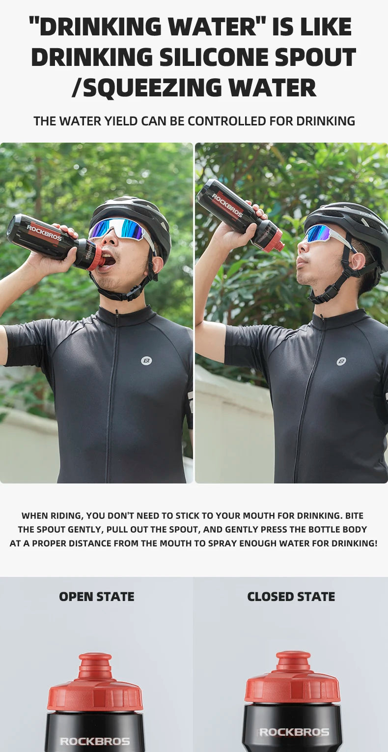 750 ml dviračio gertuvė, nepraleidžianti skysčių, sportinė gertuvė dviračiams