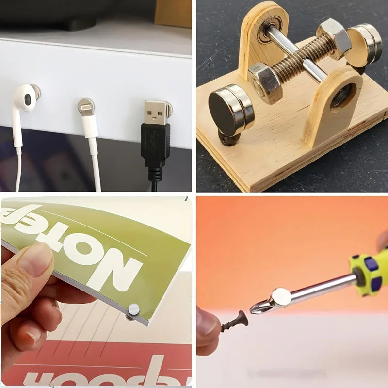 10x1/10x2/10x3 mm-20/50/100 ks kruhové magnety do chladničky, široko používané v kanceláriách, DIY, tabuľová doska, kuchynské náradie, skladovanie, nechty, umenie