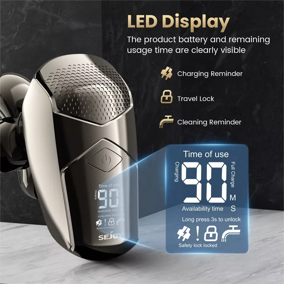 Electric Shaver for Men 5‑in‑1 Grooming Kit