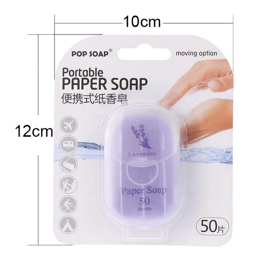 Portable Hand Soap Sheets, 50-Sheet Box