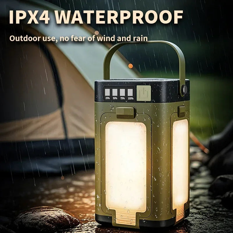 Solar and USB Rechargeable Folding Camping Light