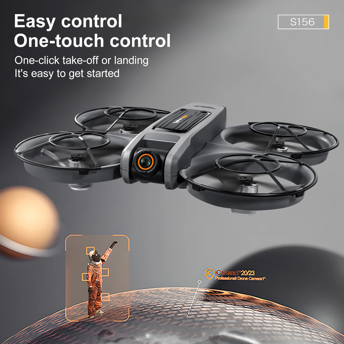 2026 New S156 Quadcopter Aircraft Drone 8K Professional Camera Drone 5G WIFI FPV 4.5 Inch Large Screen Remote Control RC Dron