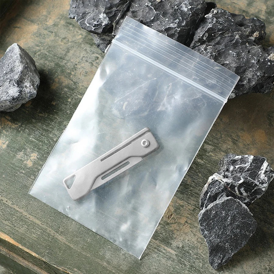Titanium Alloy Utility Knife Mini Folding Pocket Tool