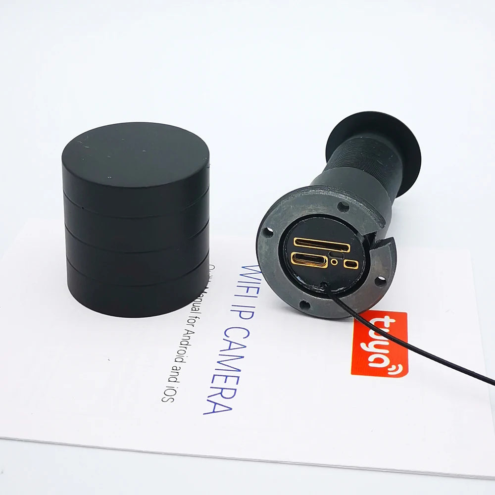 1080P WiFi Peephole Video Door Viewer with Motion Detection and Two-Way Audio