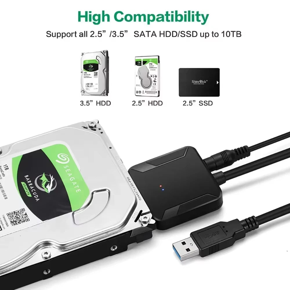 USB 3.0 to SATA Drive Adapter - Power Options