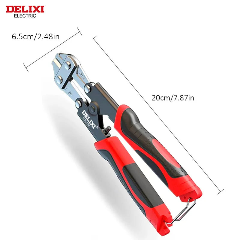 8-Inch Compact Bolt Cutters with Compound-Link Handles