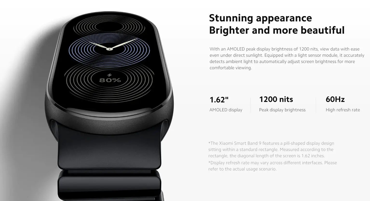 Xiaomi Mi Band 9 Brățară Inteligentă cu Ecran AMOLED