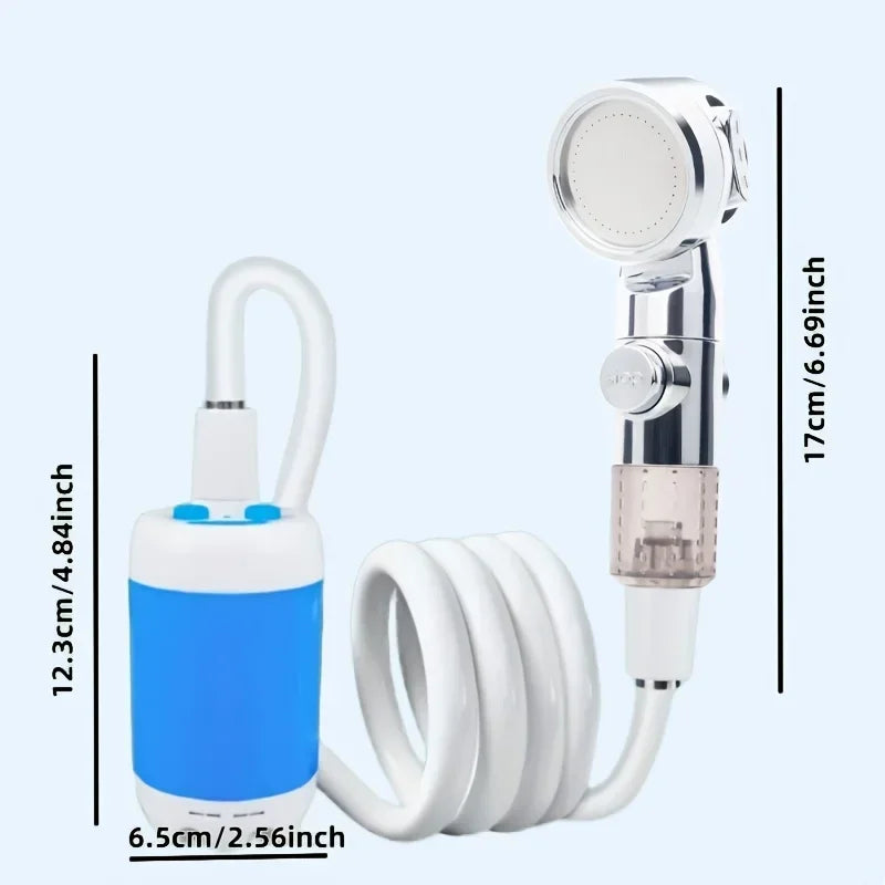 Portable Multi-Purpose Shower Head & Garden Hose Nozzle