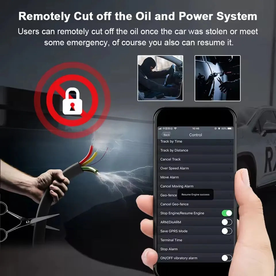 Coban TK303G 4G IP66 Vedenkestävä GPS-seuranta Remote Engine Cut-Off Öljy Ilmainen Web APP Ajoneuvo Moottoripyörä Trukki Seuranta