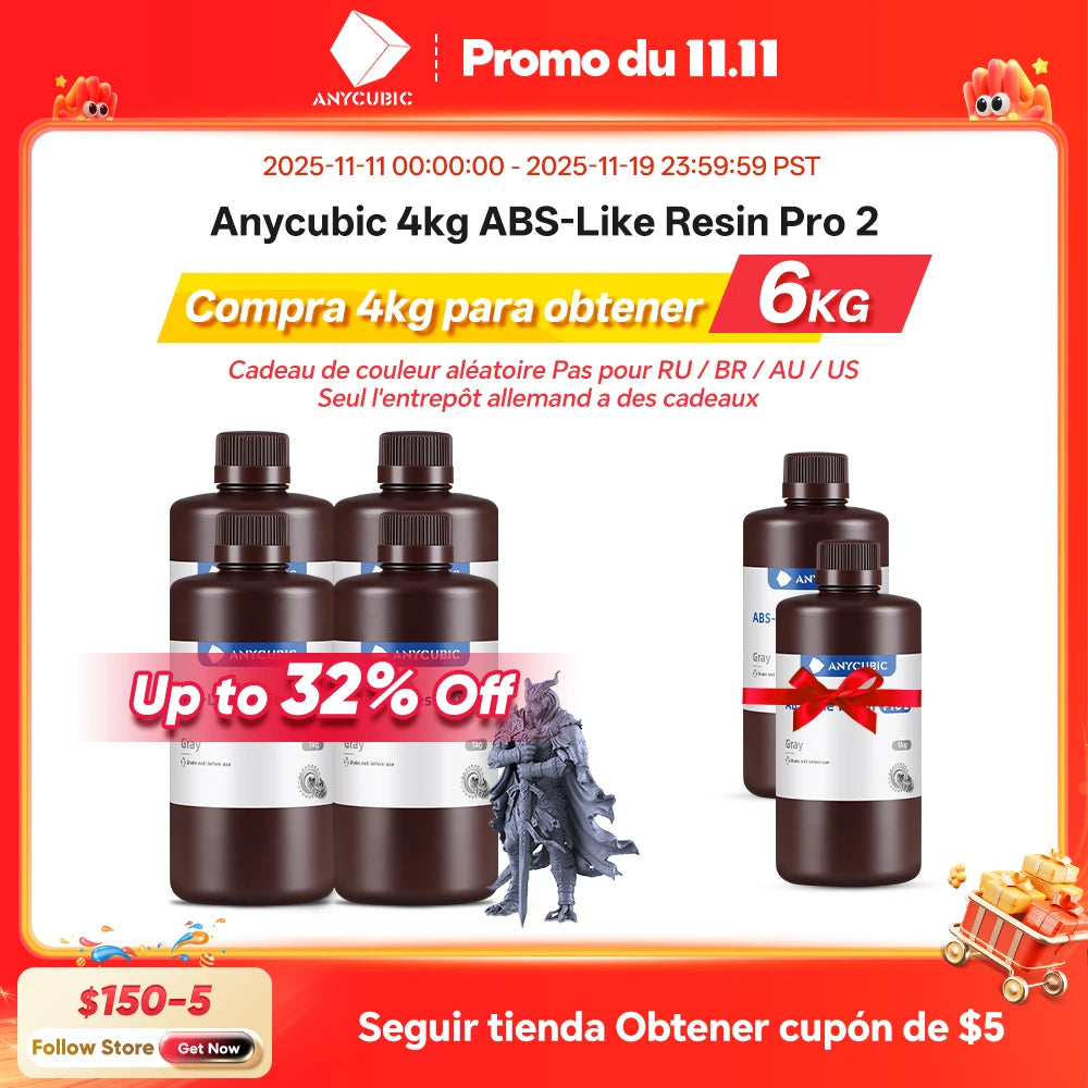 Anycubic ABS-Like Resin Pro 2 UV 405nm Resin