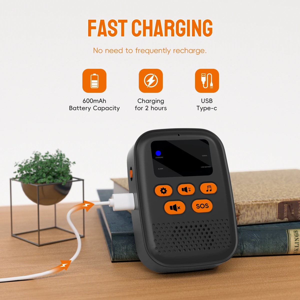 Wireless Caregiver Call Button and Pager Kit