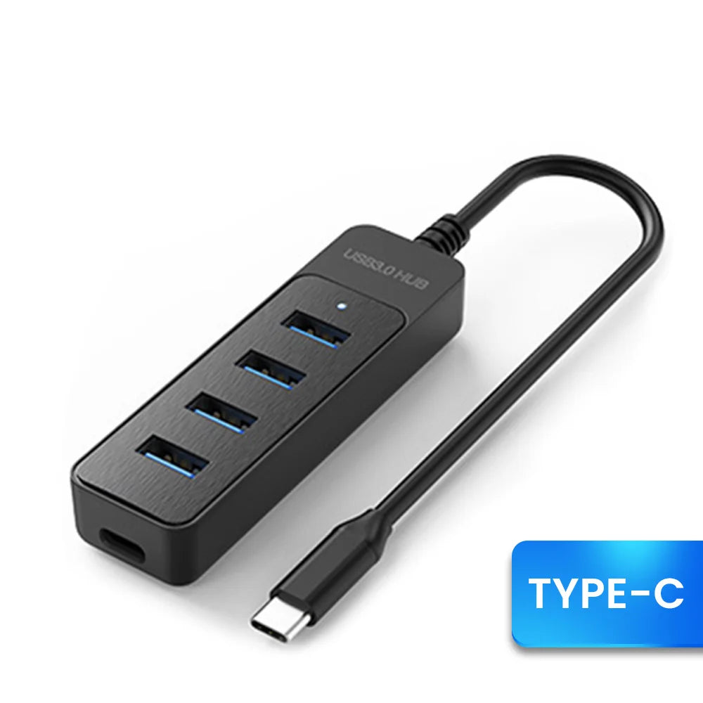 Fünf-Port USB-Hub - USB-A oder USB-C