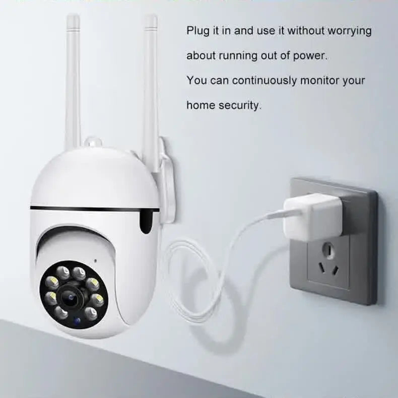 Smart Outdoor WiFi Security Camera 1080P Color Night Vision 2-Way Audio