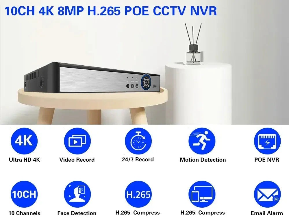 4K 8MP PTZ kupolasta kamera s 12X zumom i PoE