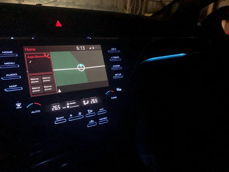PMFC Ambient Light LED Center Console Or Storage BoxCar Interior Decorative Light Atmosphere Lamp For Toyota Camry 2018-2022