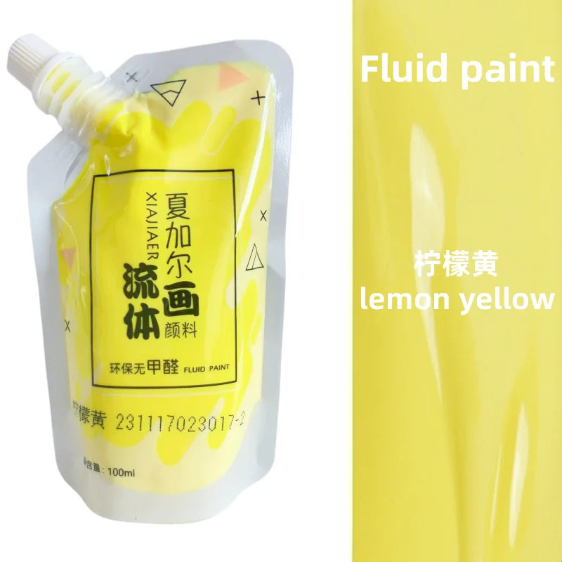 100ml višebojna tekuća akrilna boja u vrećici