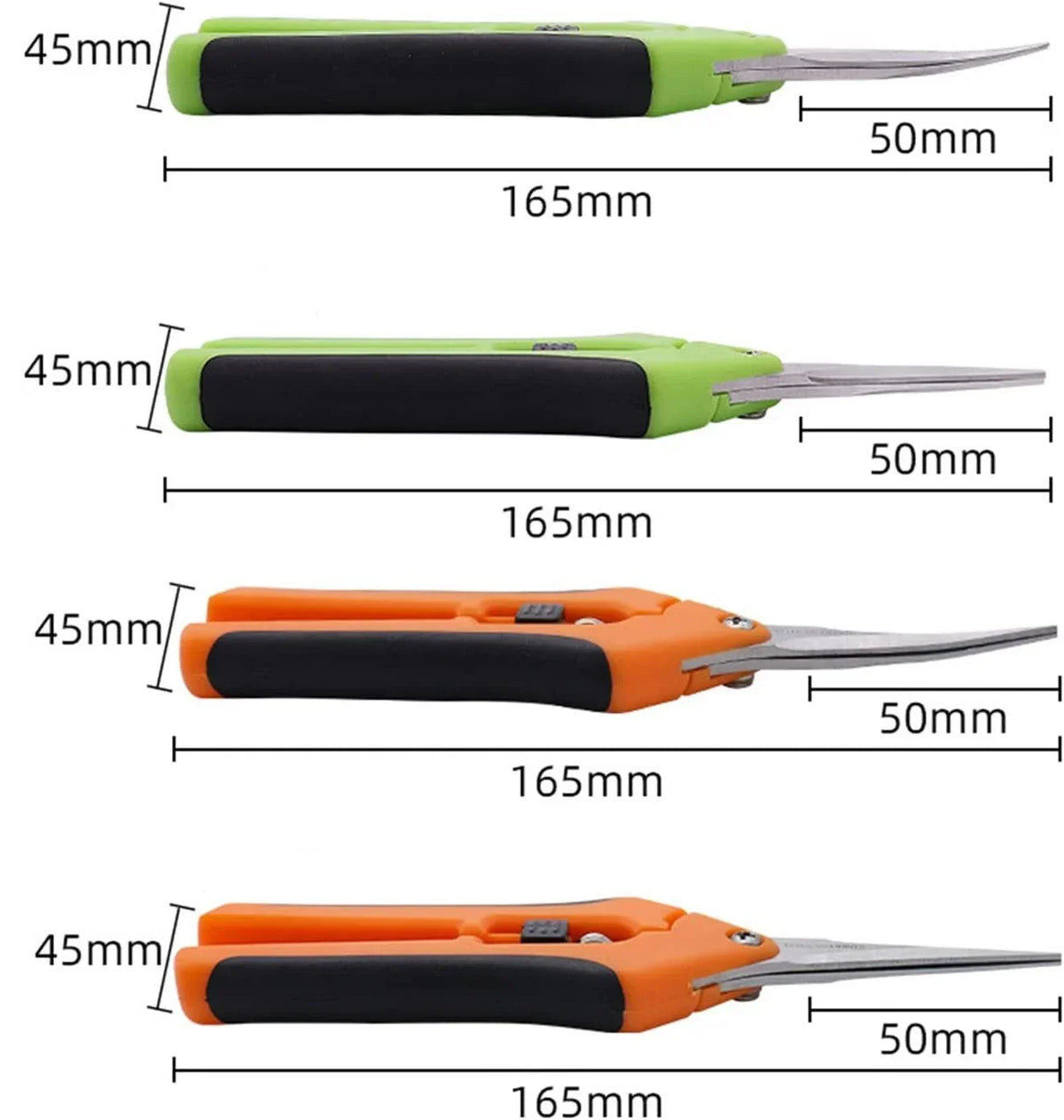Small Garden Pruning Shears, Straight or Angled
