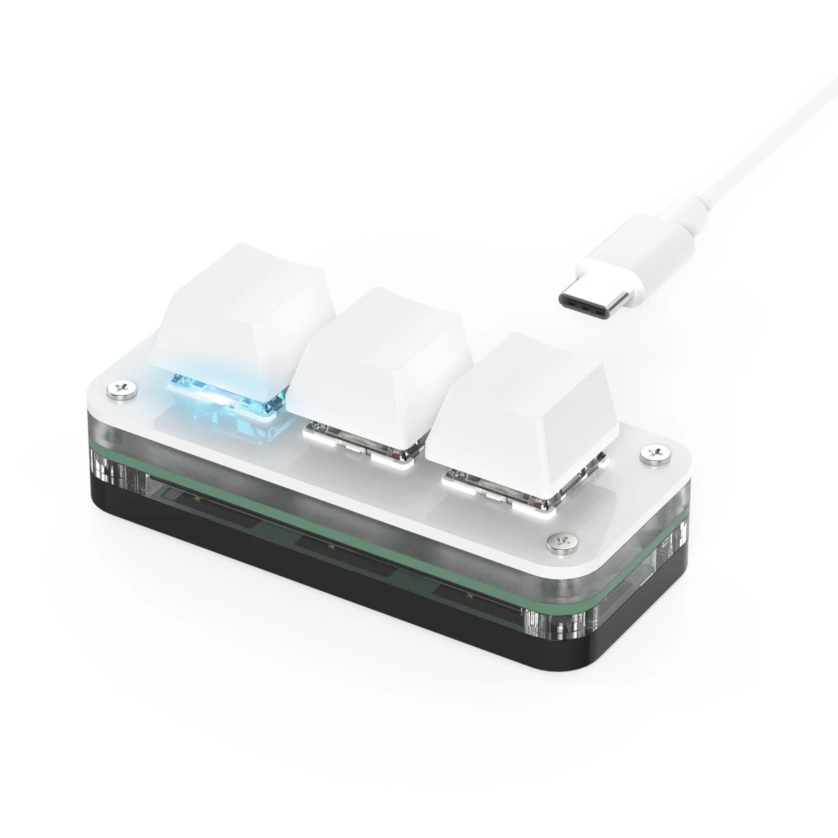 Programmable USB Macro Keypad – Two-Key, Three-Key and Knob Options