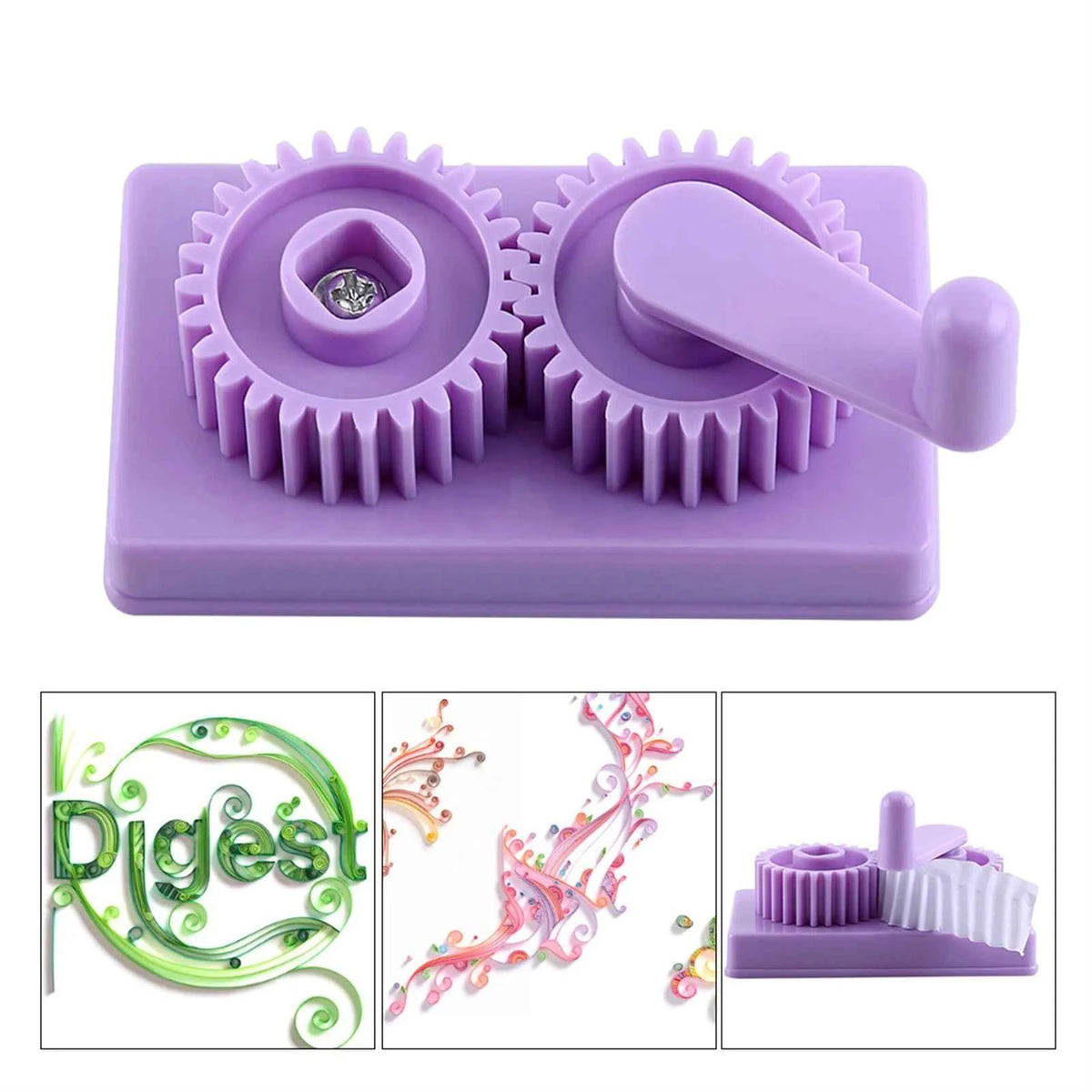 Manual Paper Quilling Crimper with Storage Box