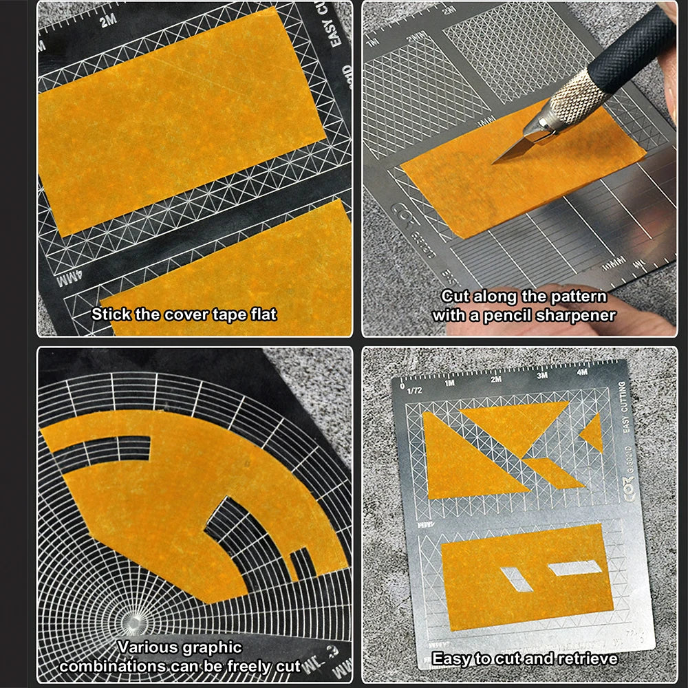 Stainless Steel Model Masking Cutting Template