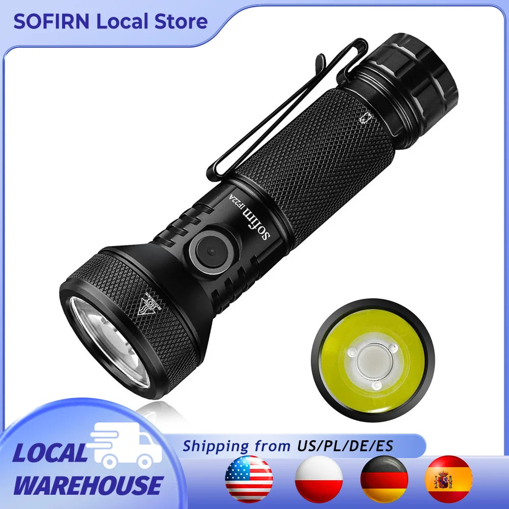 Lampe de poche rechargeable USB-C Sofirn IF22A 2100 lumens à longue portée