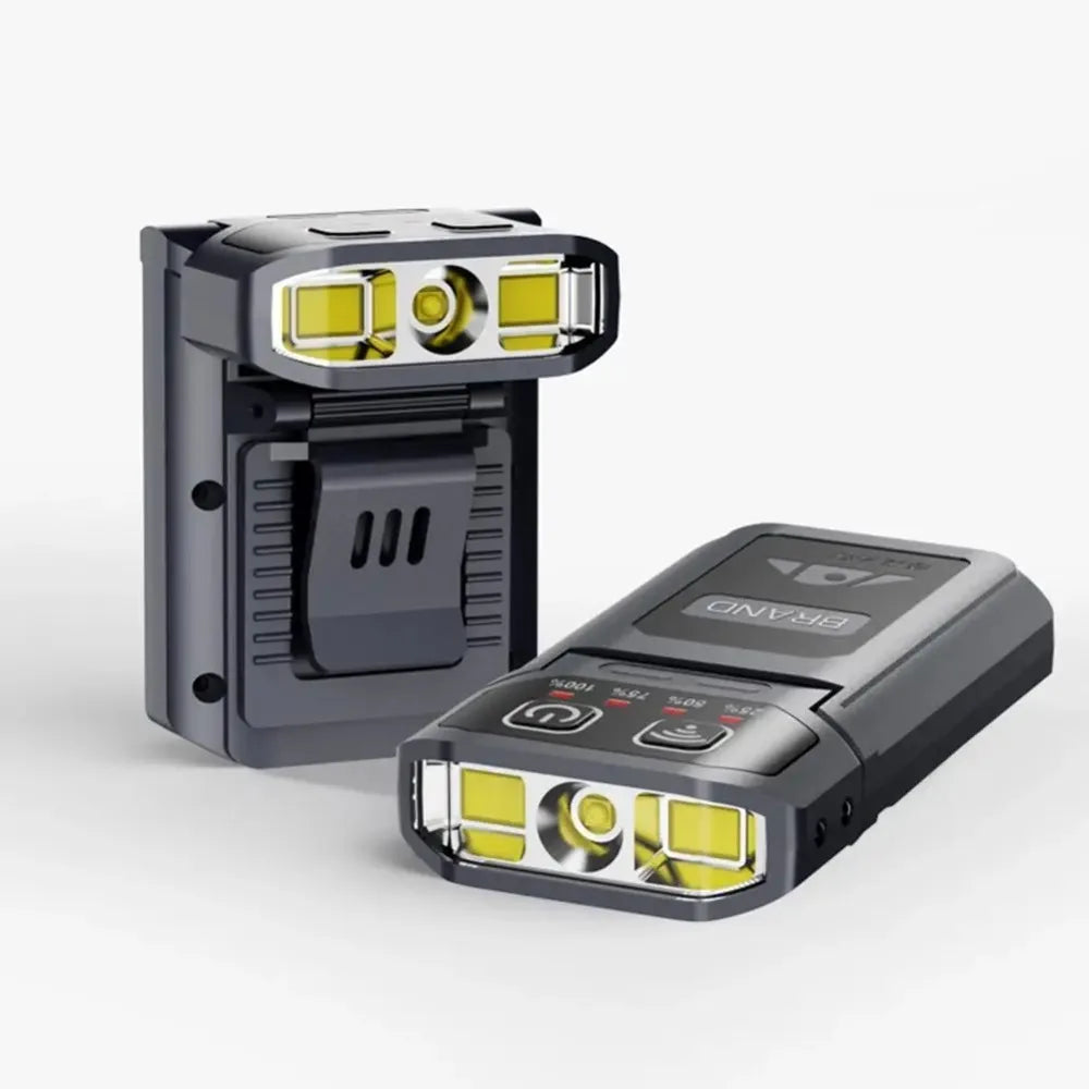Wiederaufladbare LED-Kappenclip-Leuchte mit Sensorsteuerung