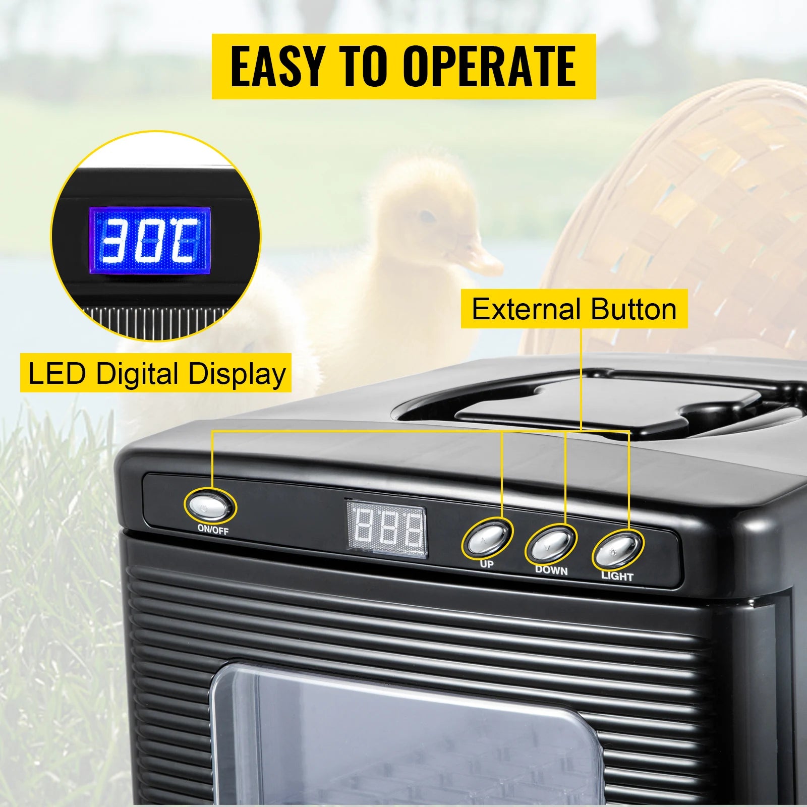 25L Reptile Incubator with Heating and Cooling