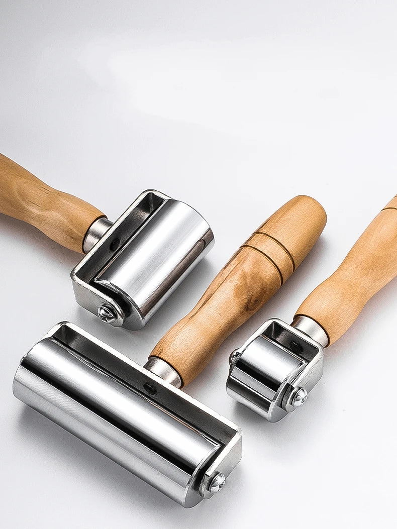 Wooden-Handle Leather Seam Roller
