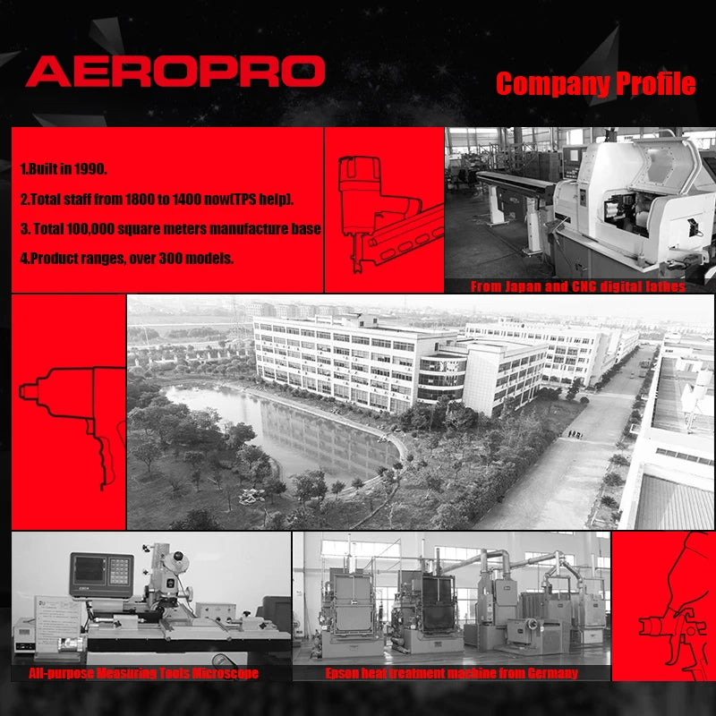 AEROPRO A313 Professioneller Pneumatik-Random-Orbital-Schleifer 6 Zoll Doppelaktion-Luftschleifer mit zentraler oder Selbstabsaugfunktion