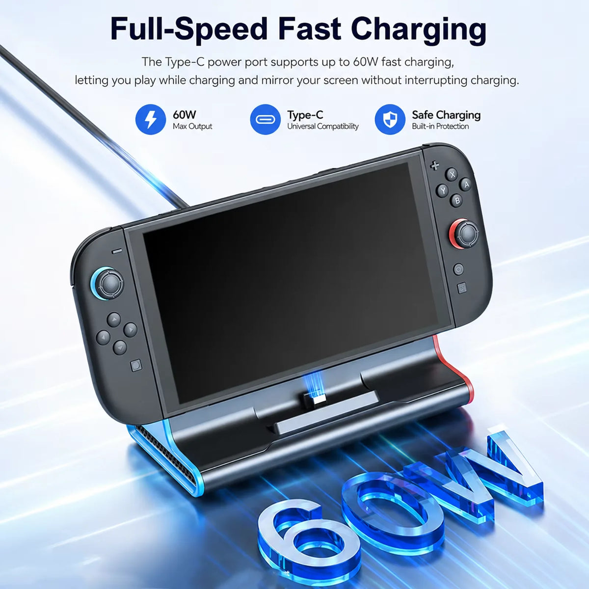 Docking Station for Switch 2 with 4K 60Hz HDMI and USB Hub