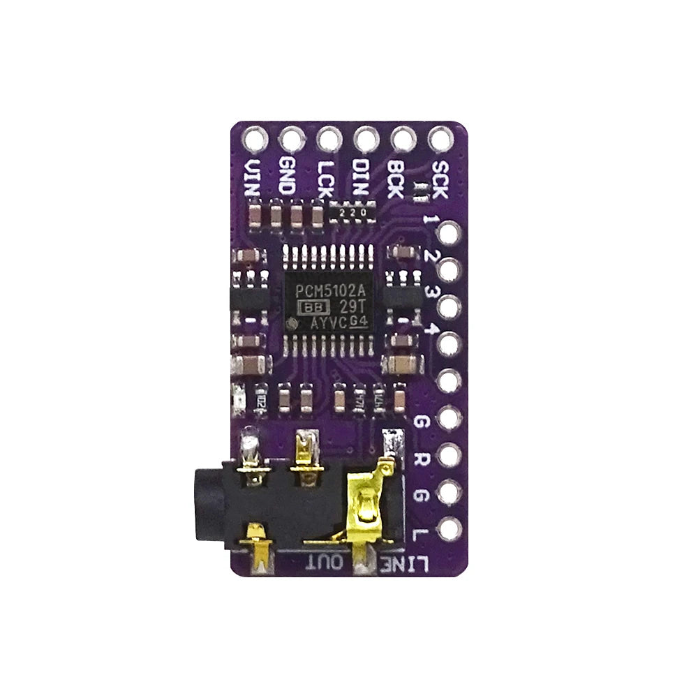 PCM5102A I2S Stereo DAC Board