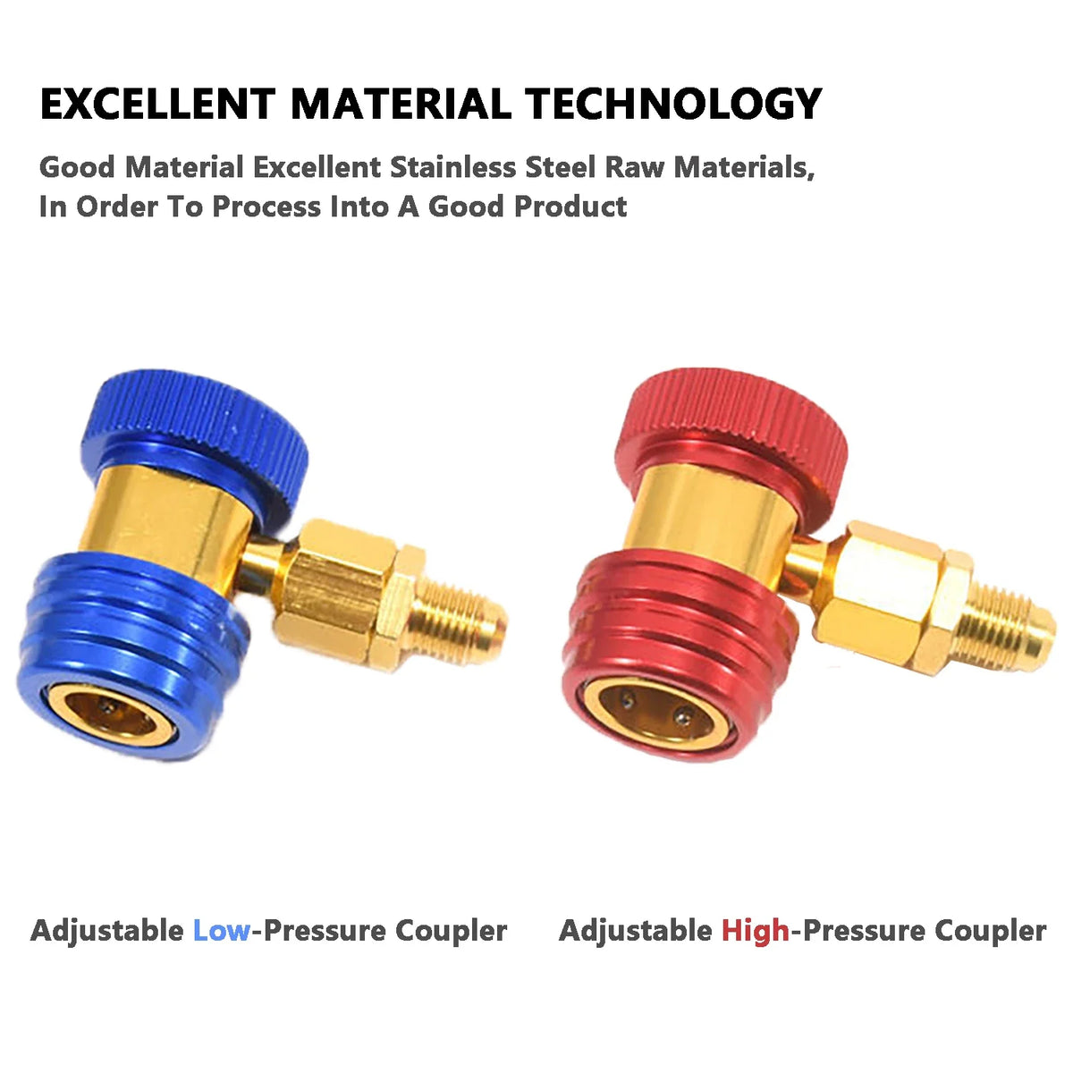 Car AC Quick Couplers, R134a or R1234yf Options