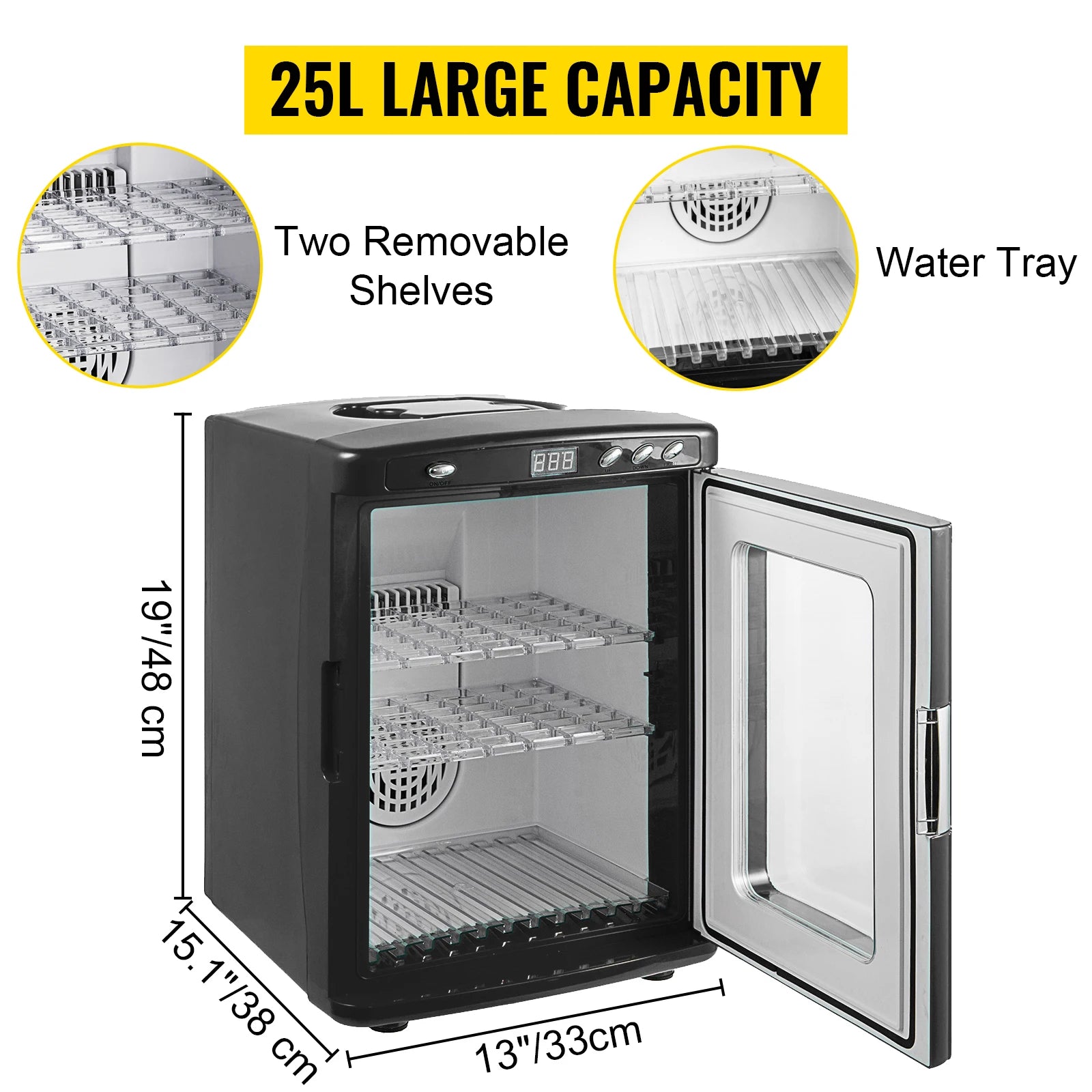 25L Reptile Incubator with Heating and Cooling