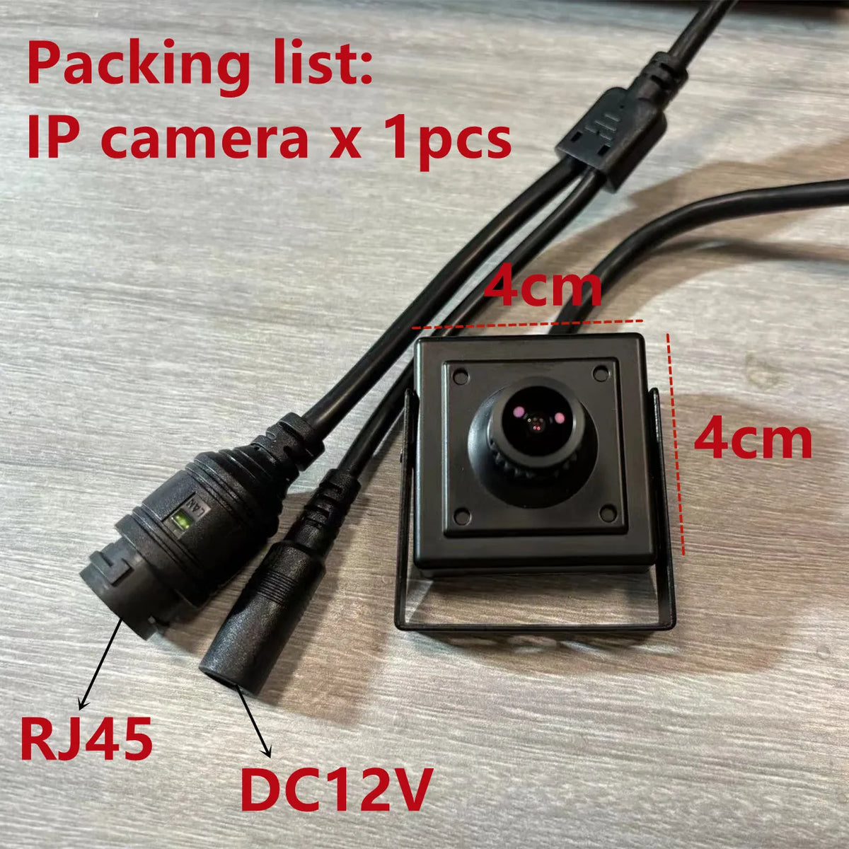 Cámara de seguridad PoE ojo de pez mini interior 5MP