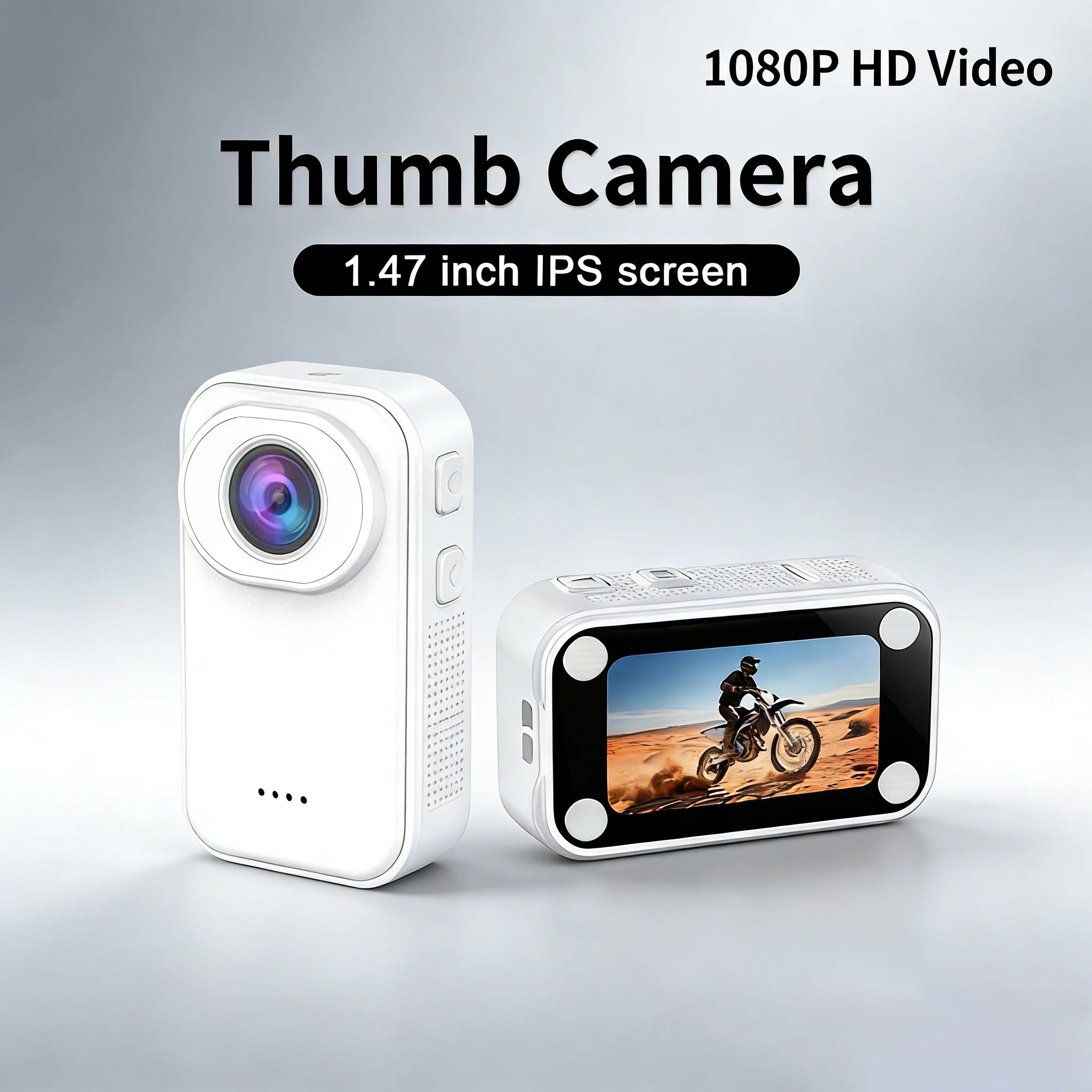 Mini 1080P HD Thumb Action Camera with MicroSD Support