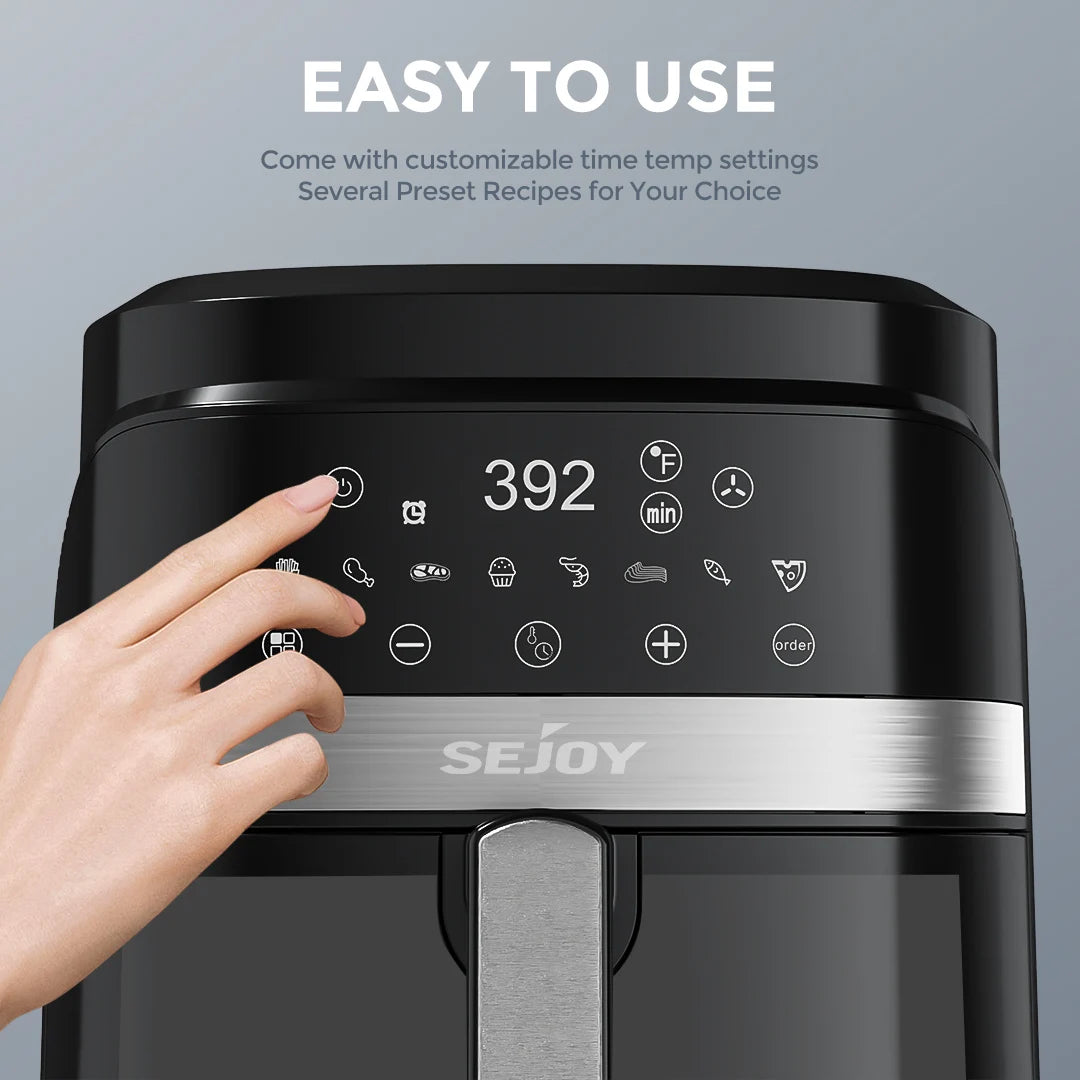 8-in-1 6 Quart Electric Air Fryer Oven