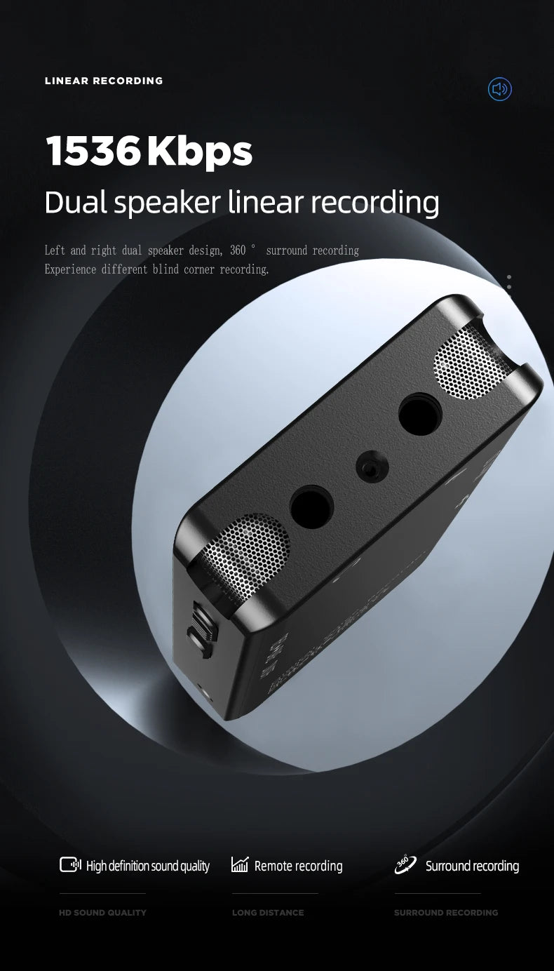 Цифров диктофон A12 с USB-C