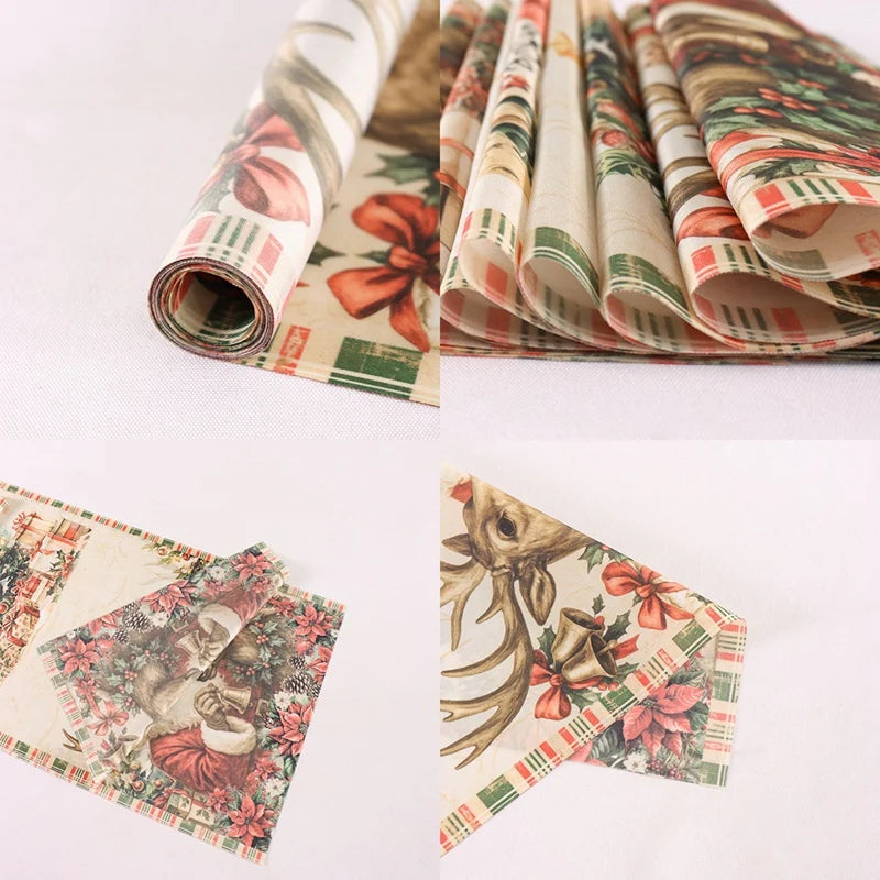 Vintage Christmas Table Runner Retro Santa Claus Table Cover Christmas Decorations For Home 2025 Navidad Noel Gift New Year 2026