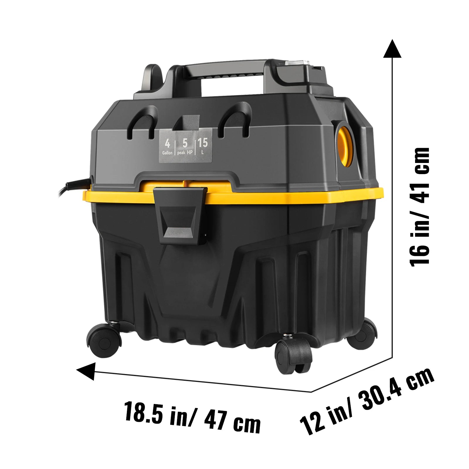 4 Gallon Wet Dry Shop Vacuum 5 Peak HP with Blower & Attachments