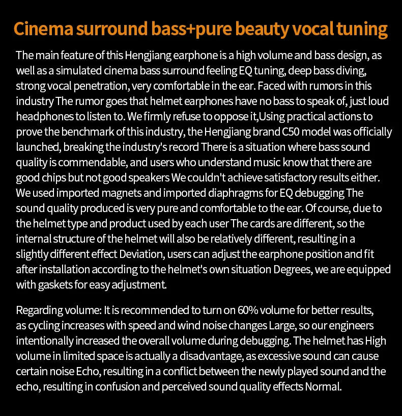 3D Surround Heavy Bass Motorcycle Helmet Headset Stereo Bluetooth Hands Free Call IPX7 Waterproof With Tri-Color Ambient Light