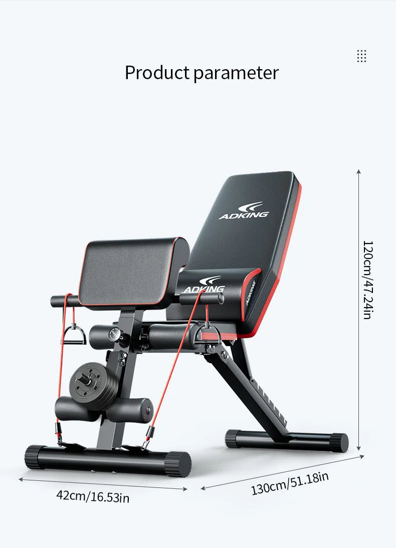Adjustable Foldable Weight Bench for Full-Body Home Workouts