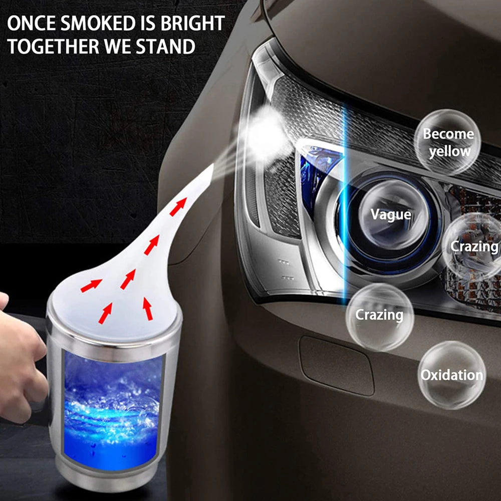 Car Headlight Restoration Polish Kit – 800ML Liquid Polymer System